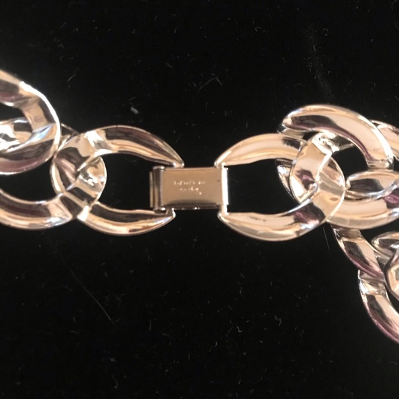 Gorgeous shiny silver Napier vintage chunky chain necklace - Picture 5 of 7